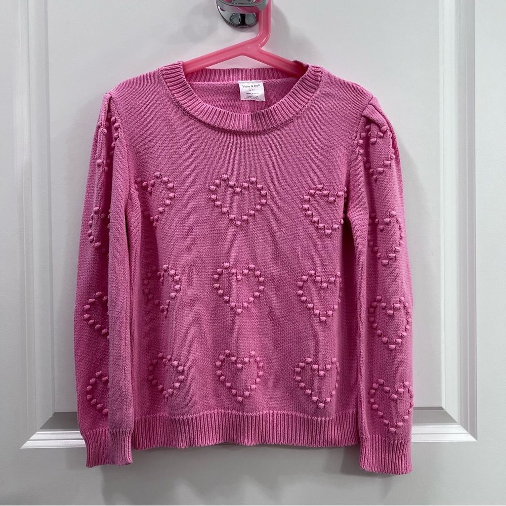 Vivie & Ash cotton Pink Sweater Size 6-7 years